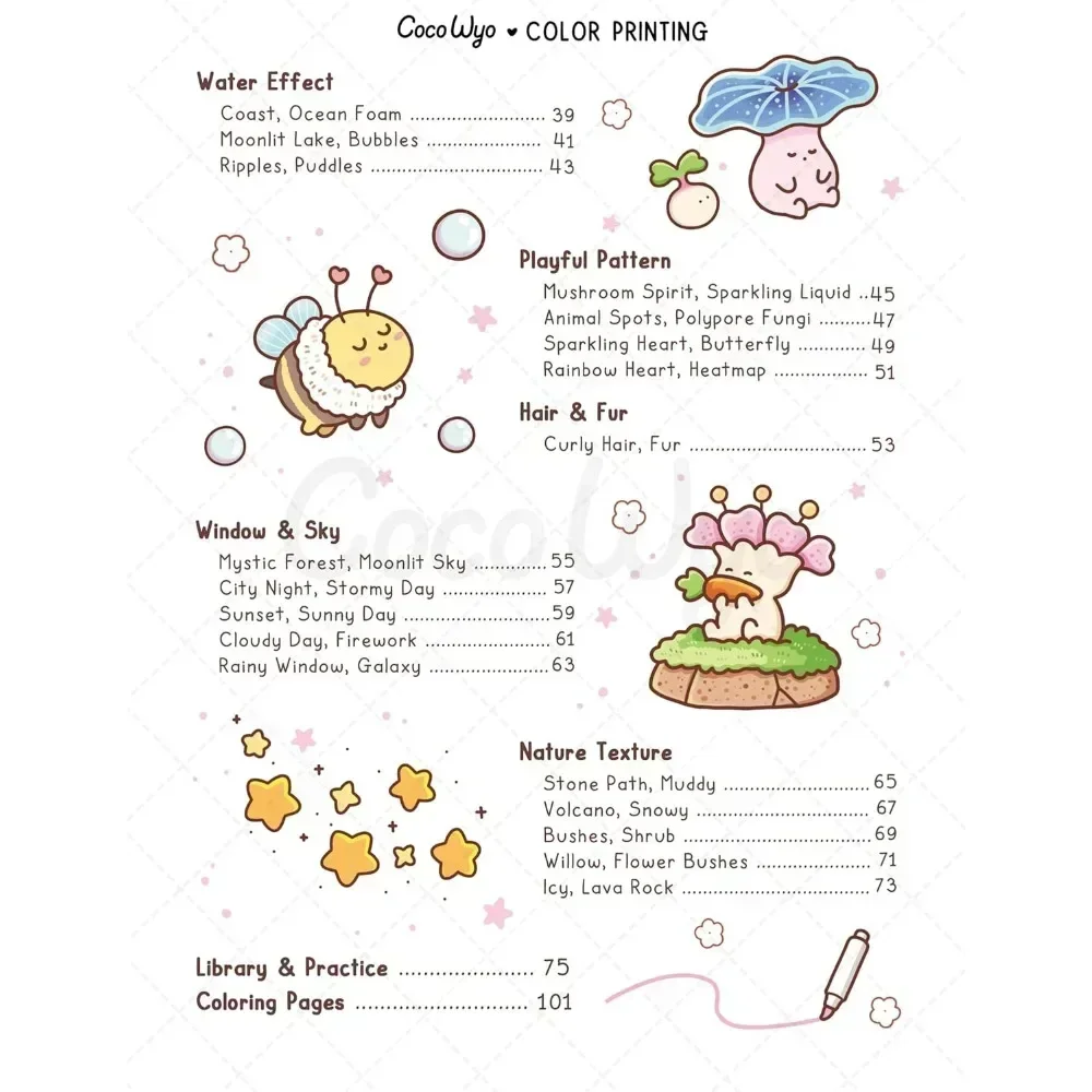 Coloring Book for Adults/Kids - How to Draw Patterns: Easy and Fun Step-by-Step Guide for Unique Creations,Cultivate imagination