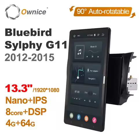 Tesla style PX6 Android 10 Car DVD Player Rotatable Navigation GPS Stereo Radio For Nissan Sentra Bluebird Sylphy G11 2012-2015