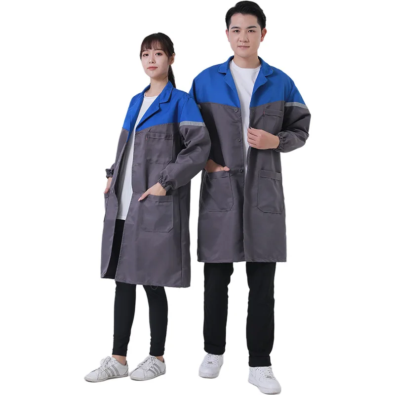 2024Labor Protection Work Clothes with Printable Logo Porter Coat Dustproof Loading and Unloading Clothing Labor Protection Coat