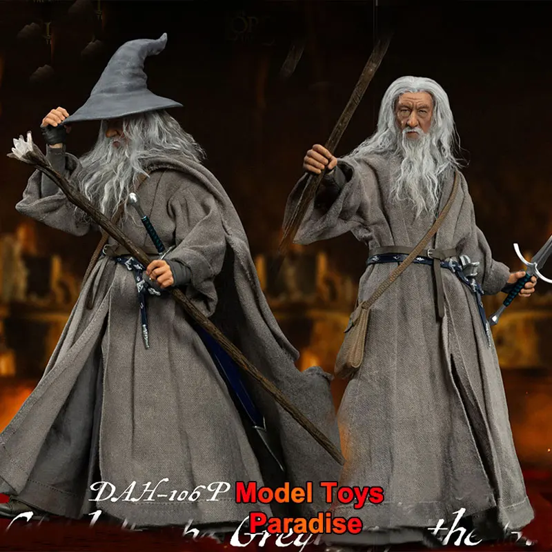 Original DAH106 1/9 Collectible Toys Hell Grey Robed Wizard Men Soldier Full Set 20.5CM Movable Action Figure Model Fans Gifts