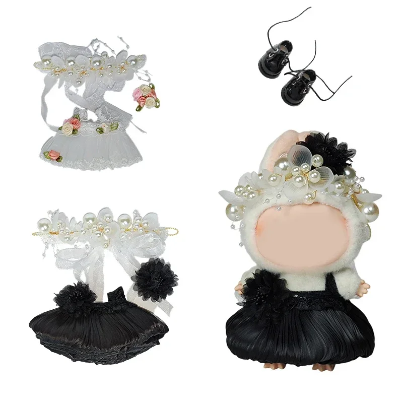 

For Labubu Clothes - 15CM Doll's Summer 6-Piece Outfit Set | DIY Cute Dress Up Accessories & Fun Clothing Gift