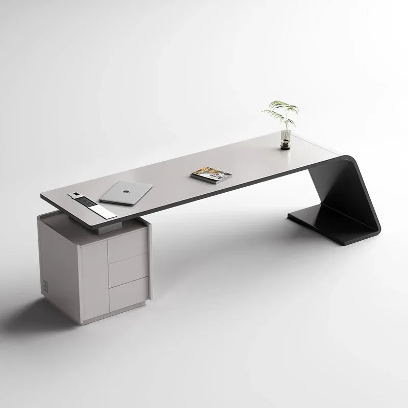مكتب مكتب طلاء فاخر راقي وبسيط وحديث ومبتكر مكتب الرئيس مدير Mesas De Escritorio أثاث المكاتب