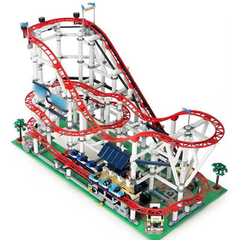 Spot 15039 Roller Coaster Big Roller Coaster Compatible 10261 18003 Diy Model 4619pcs Building Blocks Children's Birthday Gifts