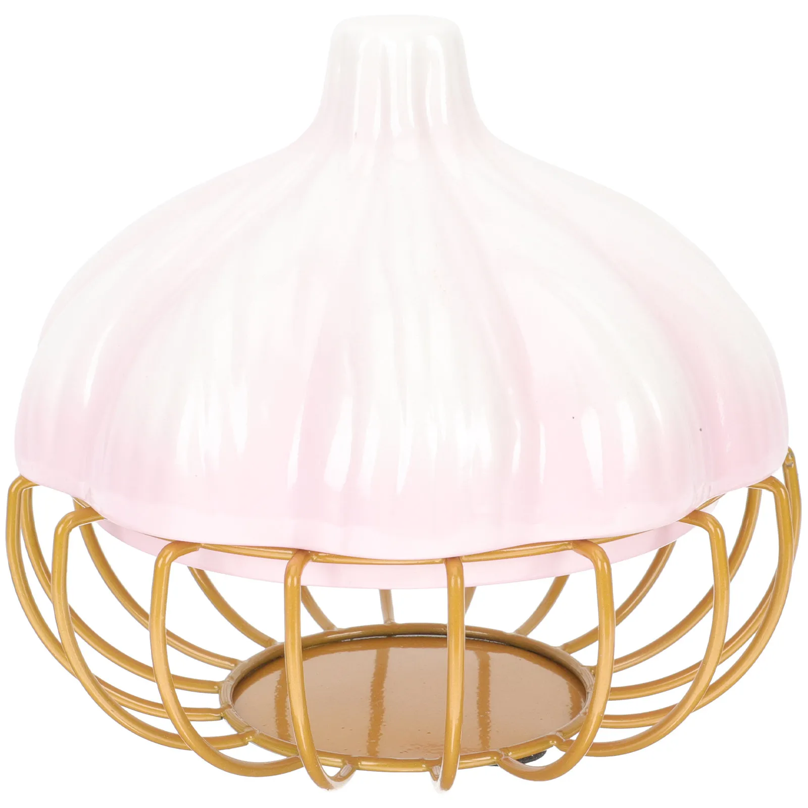 

Корзина для хранения в форме чеснока, многофункциональная кухонная подставка для фруктов и яиц, декоративный контейнер для еды и закусок, нержавеющая сталь, защита от ржавчины