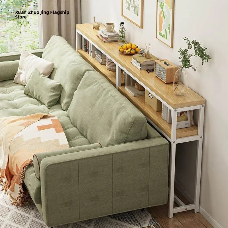 

Sofa Back Long Narrow Storage Cabinet Modern Simplicity Bedside Wall Mounted Shelves Living Room Furniture Organizer Rack