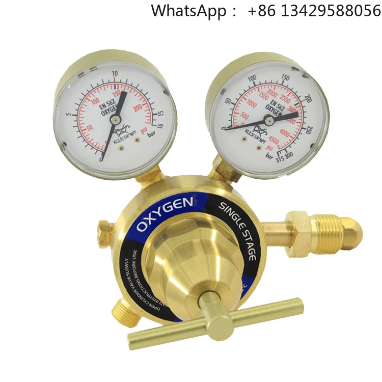 

DEM CR0700 Double Gauges Gas Cutting Pressure Reducing Helium Gas Regulator Gas Regulators