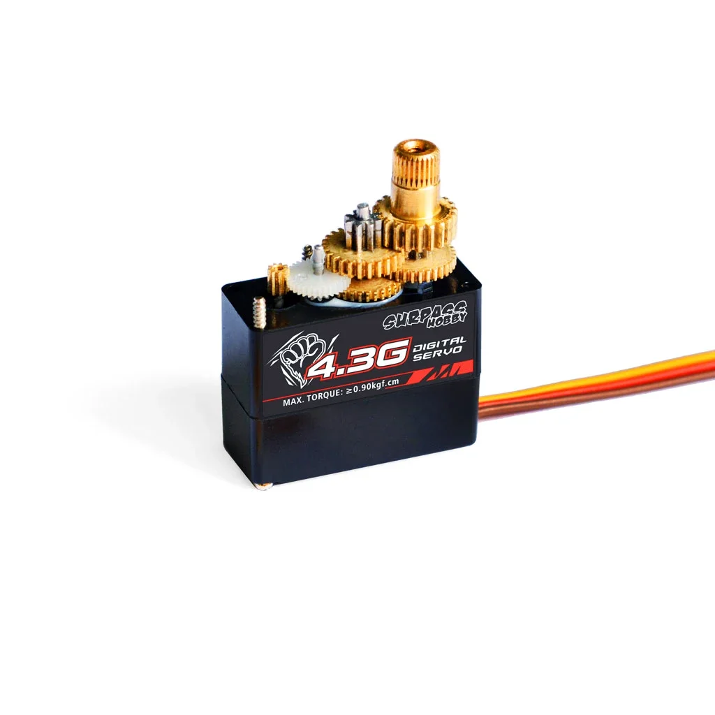 SURPASS HOBBY 2g 3,7g 4,3g 6g 8g Mini Servo Digital Metal Gear Motor Sin Núcleo para RC Micro coche Drone avión barco de ala fija Robot