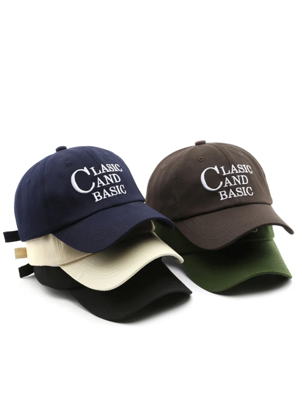 1 unisex all season fashionable pure cotton retro letter classic and basic baseball cap