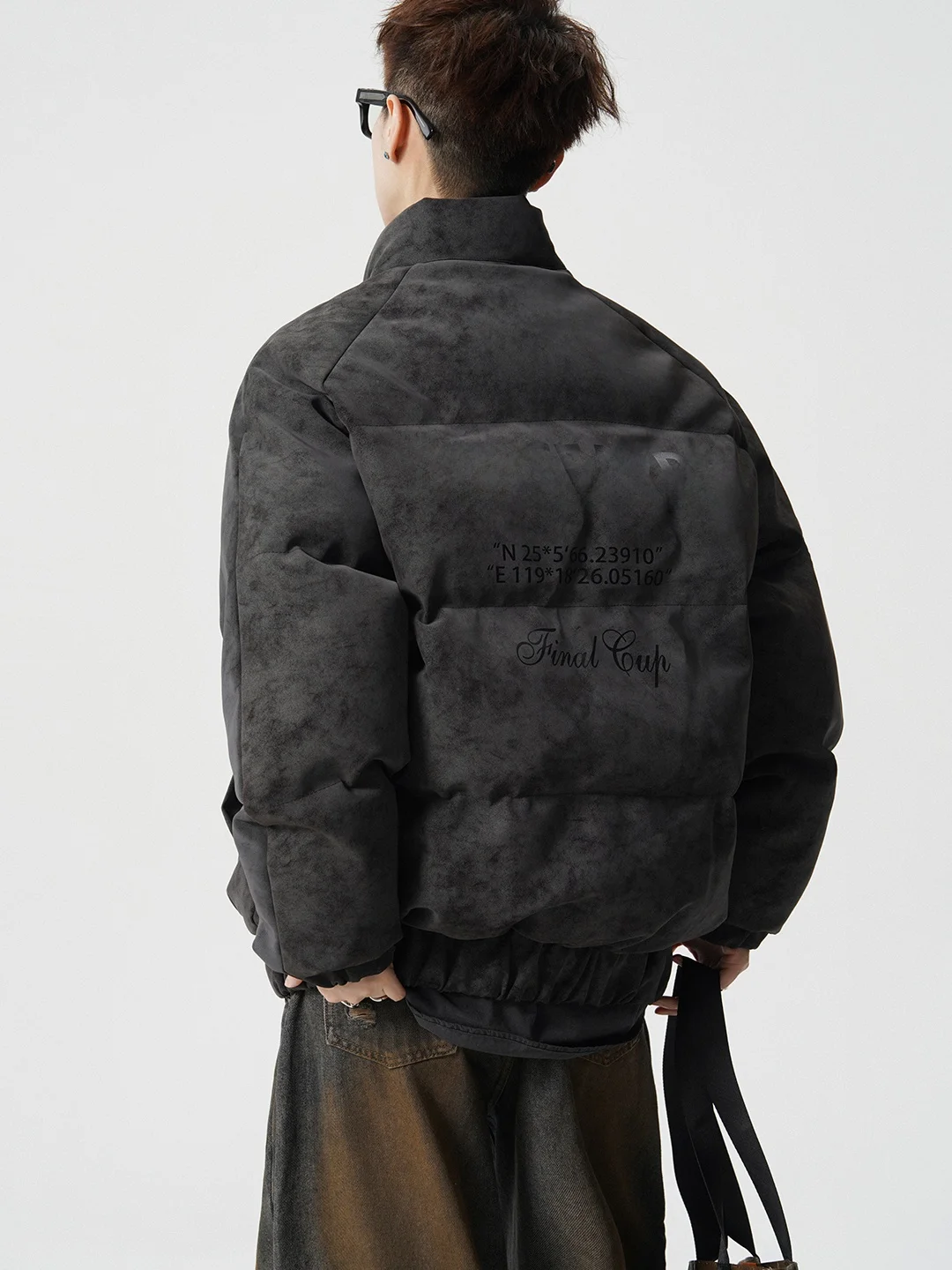 

Мужская зимняя куртка из искусственной кожи в стиле ретро с воротником-стойкой, свободного кроя, теплая, утепленная, ветрозащитная...