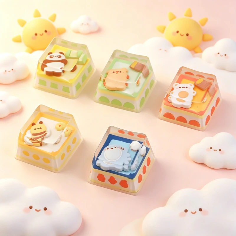 

Cute ESC Keycaps Handmade Customization Resin Casting Personality Keycap Keyboard Cap for Mechanical Keyboard Accessories Gifts