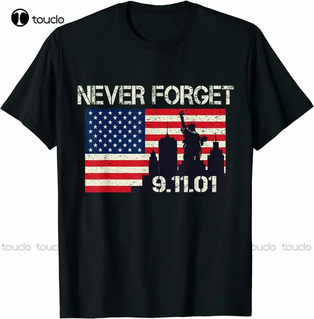 Vintage Never Forget Patriotic 911 For Women American Flag T-Shirt For Women Hawaiian Shirt Cotton Tee Shirts Xs-5Xl Unisex