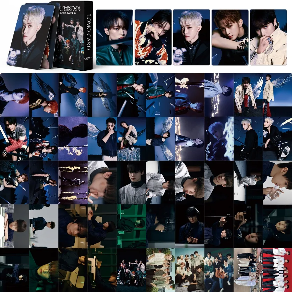 Imagem -04 - Combinação Coreana Novo Álbum de Sonho Cartões Lomo Cool Boys Photo Print Photocards Coleção de Cartões Pequenos Presente Fãs 55 Pcs por Conjunto