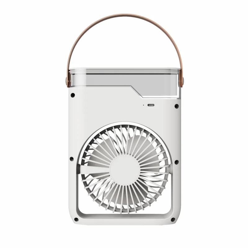 2 In 1 Mini Desk Mist Cooler Fan Rechargeable Humidifier Portable Spray Cooling Fan For Office Desktop