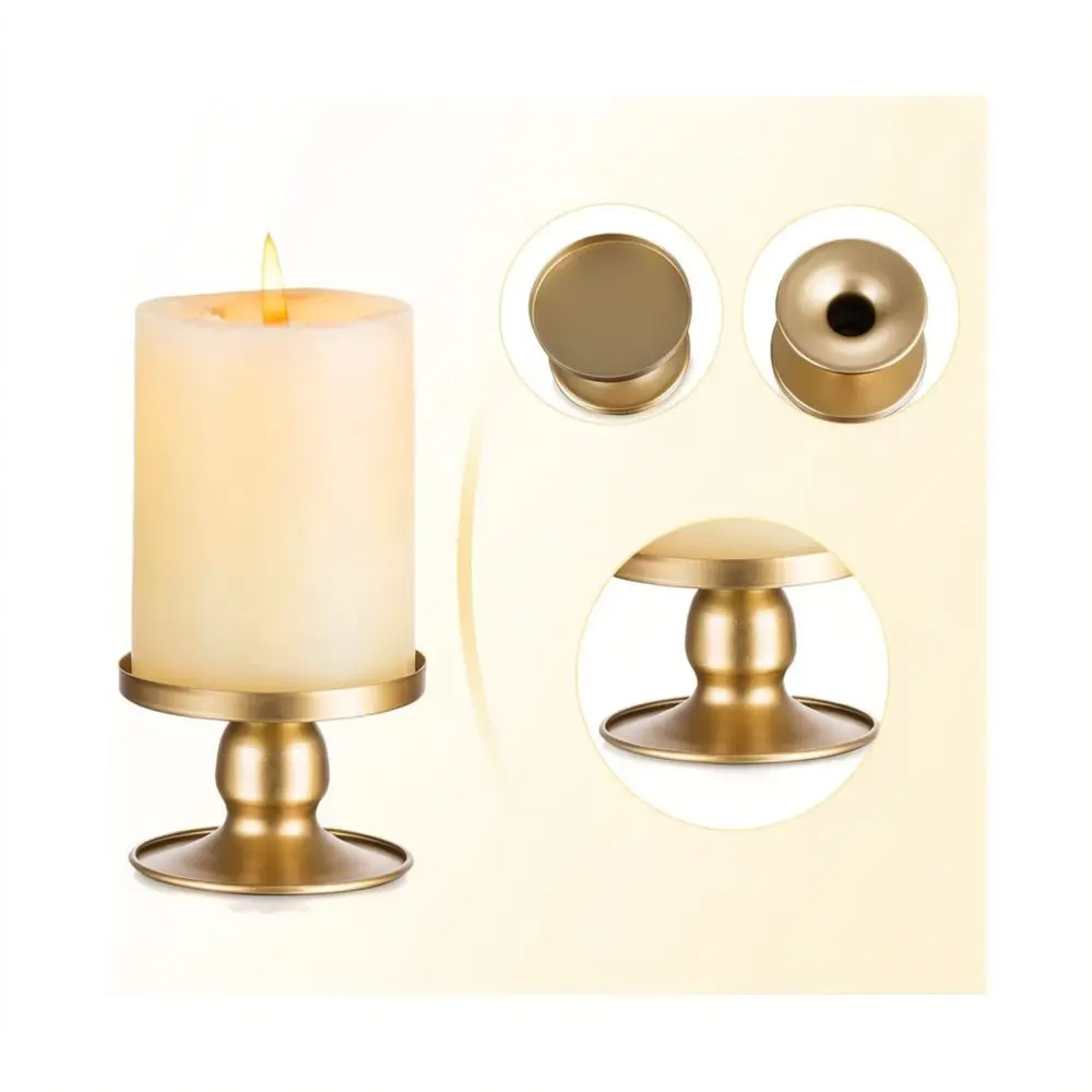 Classic Iron Art Candle Stand Decorative Cup Shape For Home Dinner Table Ornament Romantic Festive Gift Selection