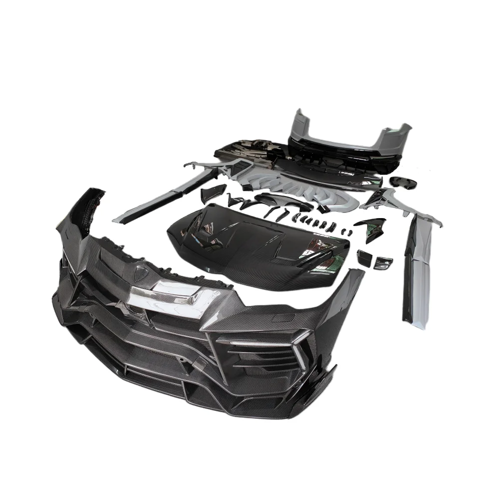 Full Body Kit for Lamborghini URUS Upgraded Third-generation M-style Dry Carbon Fiber Car Bumper Rear Engine Hood Rear Spoiler