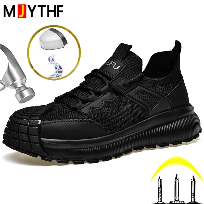 NEW Work Safety Shoes Men Quality Protection Shoes Puncture-Proof Indestructible Shoes Security Composite Toe Industrial Shoes