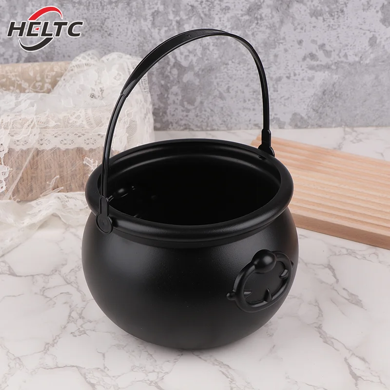 Large Wizard Witch Cauldron Decoration Prop Halloween Parties Table Centerpieces Candy Holder Table Halloween Decorations