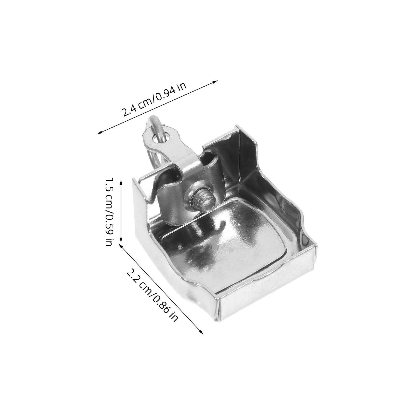 6 قطع من أغطية نهاية مسار الستارة من الفولاذ المقاوم للصدأ، نهايات زخرفية معدنية شديدة التحمل لاستبدال قضبان الدش النوافذ