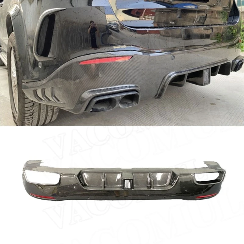 

VACOMUL Dry Carbon Fiber Rear Lip Diffuser Spoiler for Mercedes Benz GLE Class W167 GLE53 For AMG SUV 2020+ Rear Bumper Spoiler
