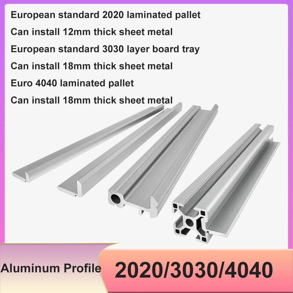 Aluminum Profile Shelf Groove Inner Plate Bracket Laminate Bracket Frame Fixed Plate Lenght=20-500mm 2020/3030/4040