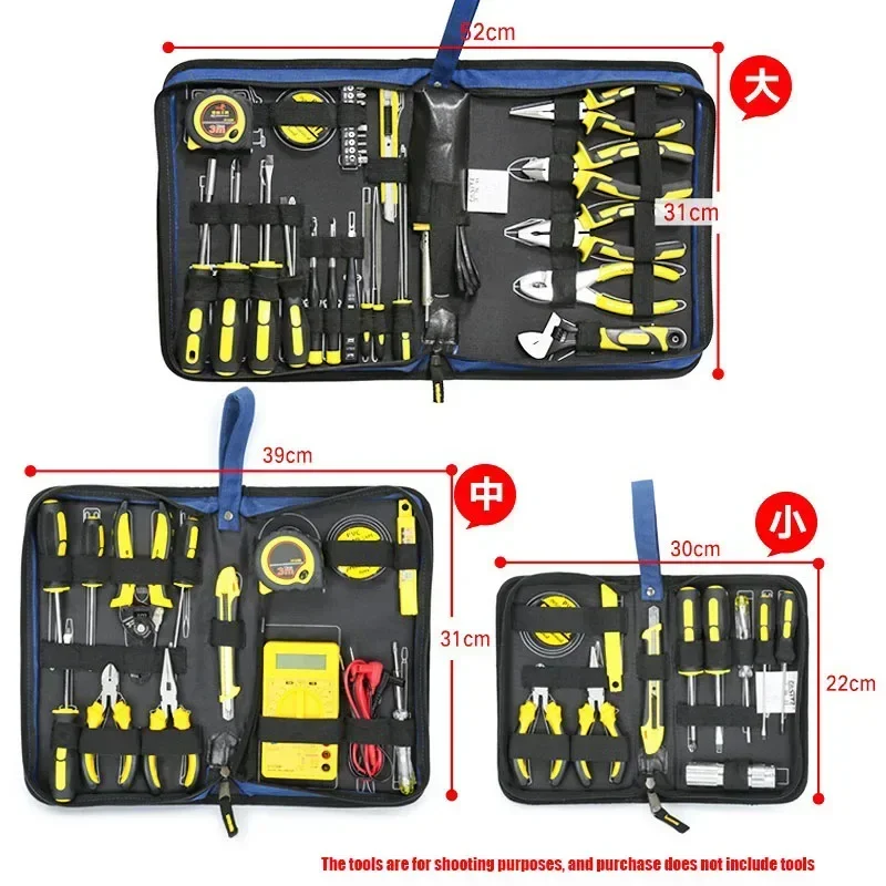 Electrician Repair Kit Small Tool Bag Canvas Tools for Electricians Work Tools Handbags Professional Parts Tool Organizer Pouch