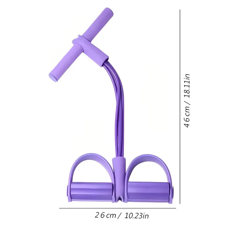 Multifunction Arm Strength Tension Rope Resistance Band Elastic Pedal Puller Leg Stretching Slimming Training Portable Equipment