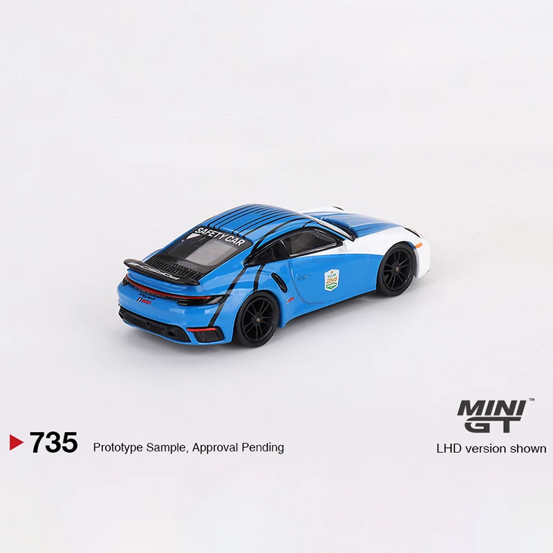 1:64 911 Turbo S 2023 Safety Car 24 Hour Endurance Race miniature alloy die cast model,boy toy, children\'s gift