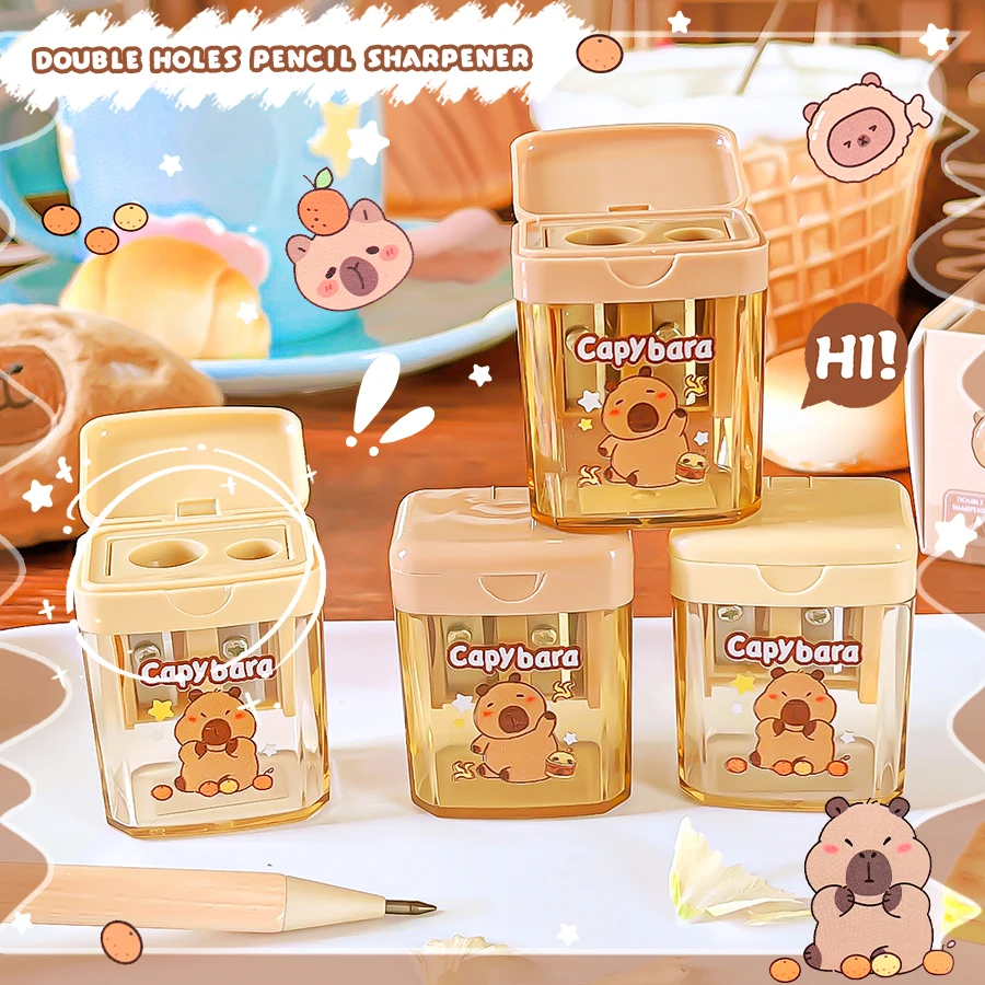 

Kawaii канцелярские принадлежности обратно в школьные принадлежности классная школа полезные аксессуары милая капибара точилка для карандашей принадлежности для учителей