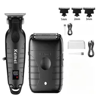 Kemei KM-2290 KM-2293 KM-T95 Professional Cutting Machine Electric Shaver Hair Trimmers with LCD Display Men's Hair Clipper