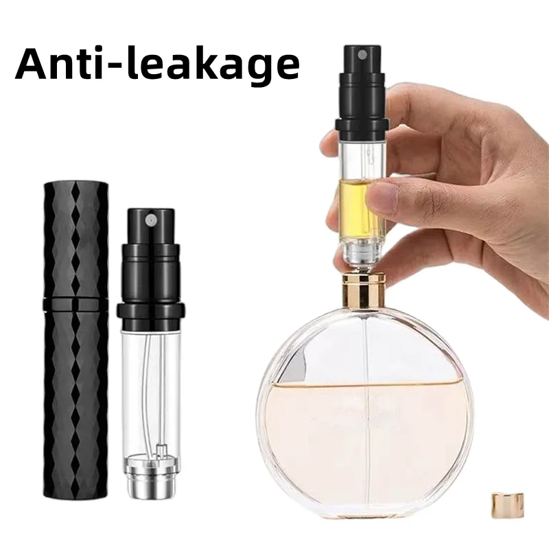 Luxury Diamond Perfume Bottle 5ml Refillable Perfume Atomizer for Travel Spray Bottle with Mist Fragrance Container Empty Bottle