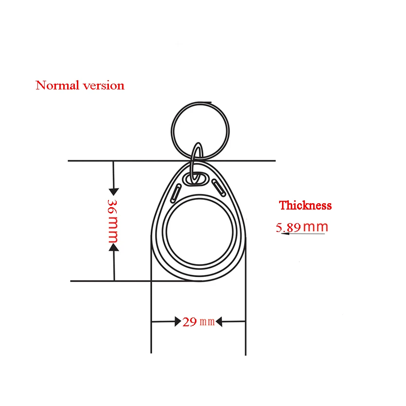 20Pcs Id Keyfobs 125Khz Sleutelhanger Key Tag Gebruikt Om Unlock Gate Lock Rfid Slot