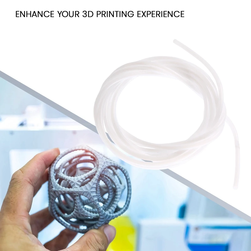 Tubo ptfe para impressora 3d, 2.5x4mm, para laboratório de bambu p1p/ams/a1, mini extrusora bowden de tubo teflonto para peças de filamento ambulab a