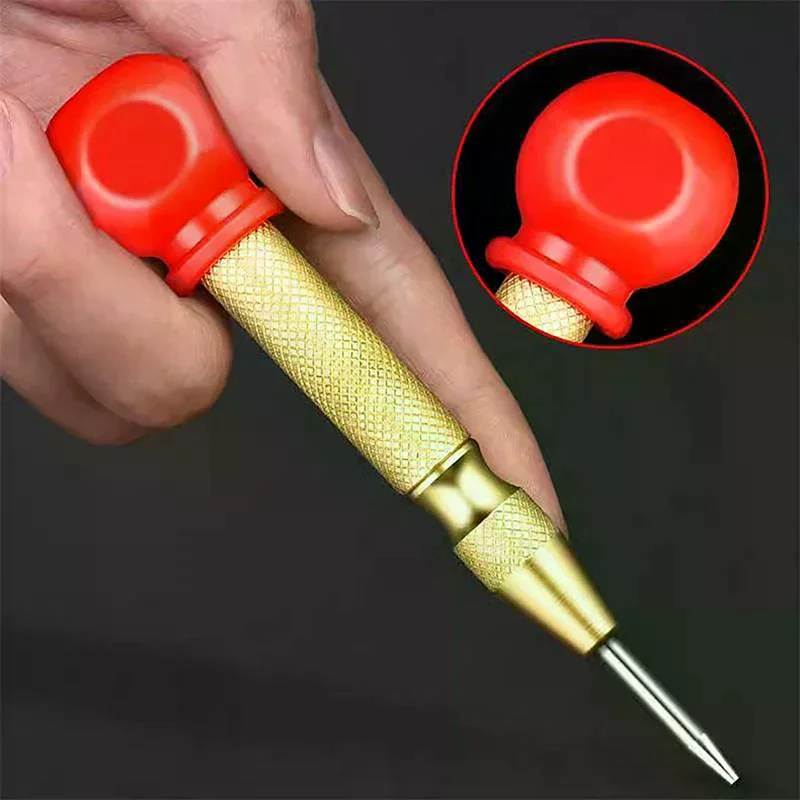 /TPz/Drilling Metal Steel Automatic Center Punch Woodworker Firing Pin Puncher Holes Window Breaker Spring Loaded Dent Mark Han