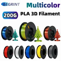 PLA Filament Multicolor PLA Filament 200g/roll 1.75mm 3D Printer Filament No-Tangling Bubble Free for FDM 3D Printer Material