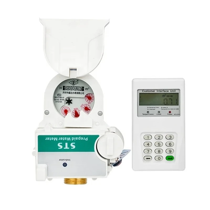 IC Card Gprs Split Keypad Sts Prepaid Water Flow Meter System Tap Supplier Cheap Price