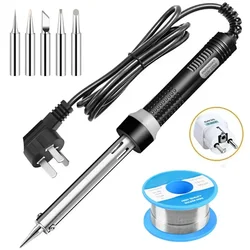 Adjustable Temperature Electric Soldering Iron 220V/110V 80W Solder Iron Professional Tin Welder Heat Pencil Welding Repair Tool