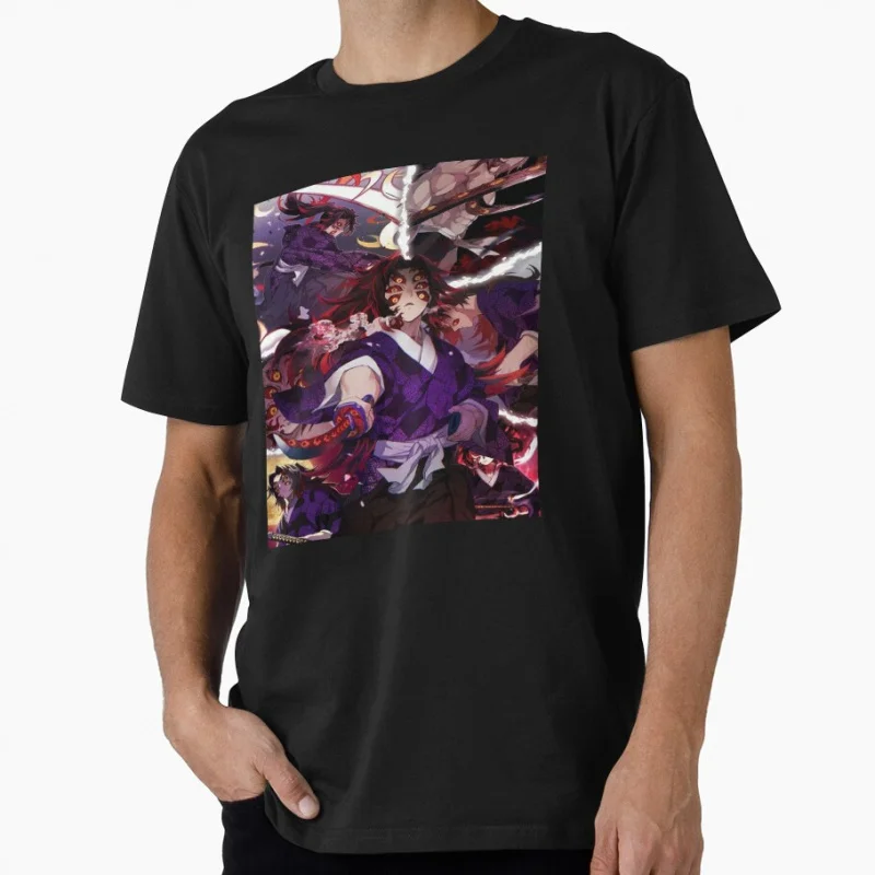 

Kokushibo Manga Demon Slayer Kimetsu no Yaiba Anime t shirt for fans Large size Tops 100% cotton print Clothes Birthday Gift