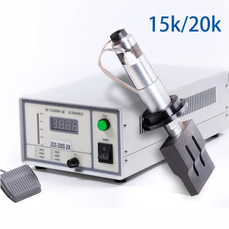 15K 20K Ultrasonic Welder Generator Controller 2000W 2600W Plastic Spot Welding Machine Set AC220V