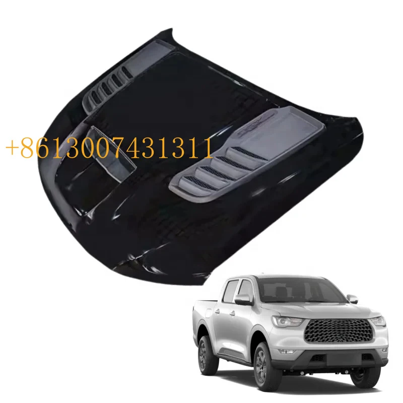 FactoryFor GWM Poer CANNON X New val Hot Sale 4X4 Offroad Pickup Truck Manganese Steel Front Engine Hood Bonnet