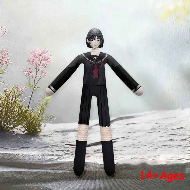 لعبة SILENT HILL F Shimizu Hinako Fox Mask تأثيري دمية مجردة نحيلة الملتوية شكل القطن دمية غرفة الديكور