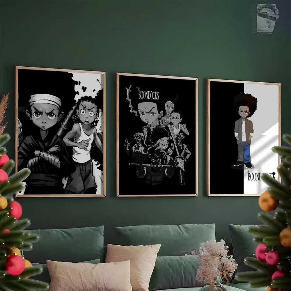 The Boondocks Classic Poster HD PVC Waterproof Wall Art - Self Adhesive Reusable For Home Office Bar