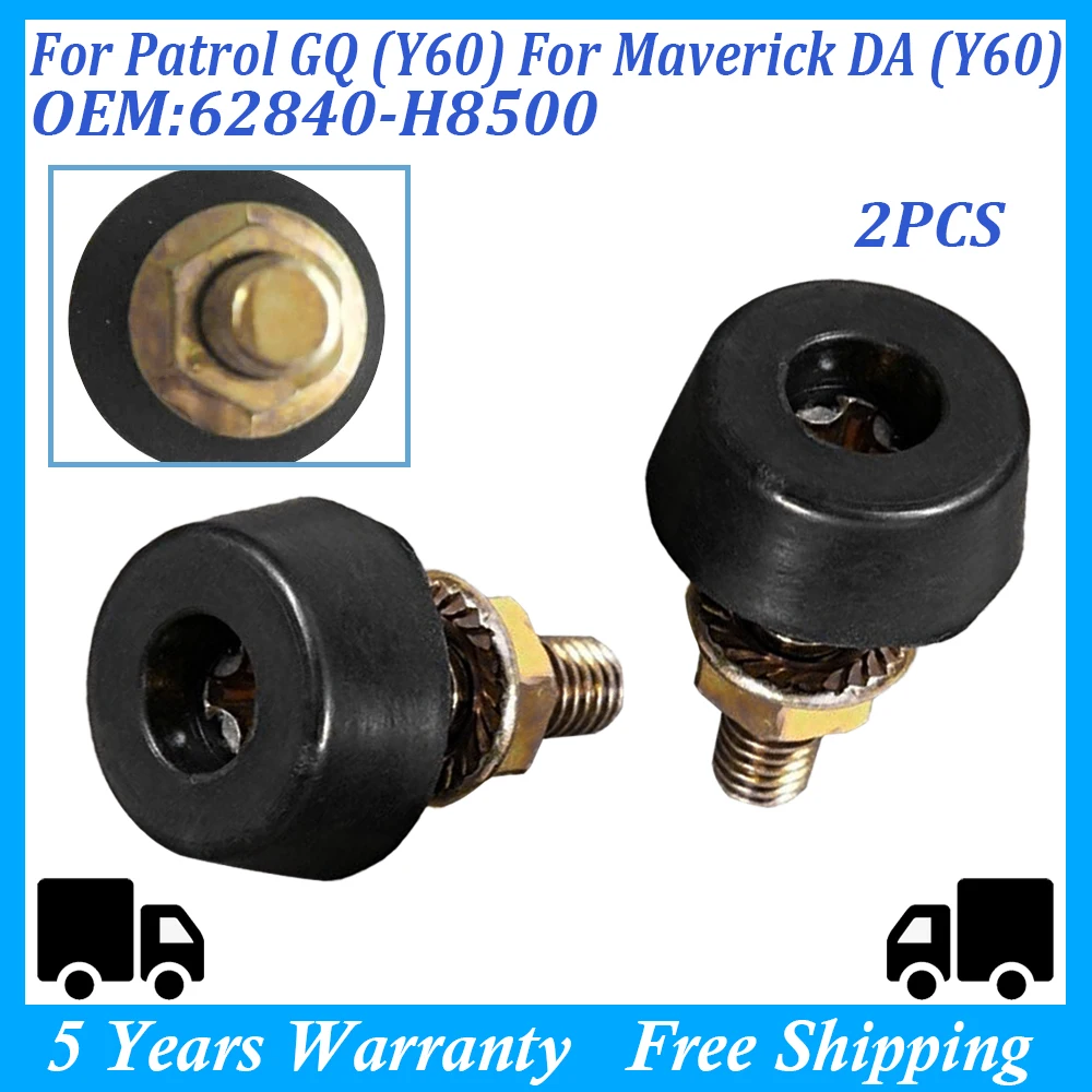 

For Ford Maverick BSANS1GP-1 For Nissan Patrol GQ 2 Pcs Bonnet Adjuster Bump Stop Aluminum Alloy 62840-H8500 Auto Accessories