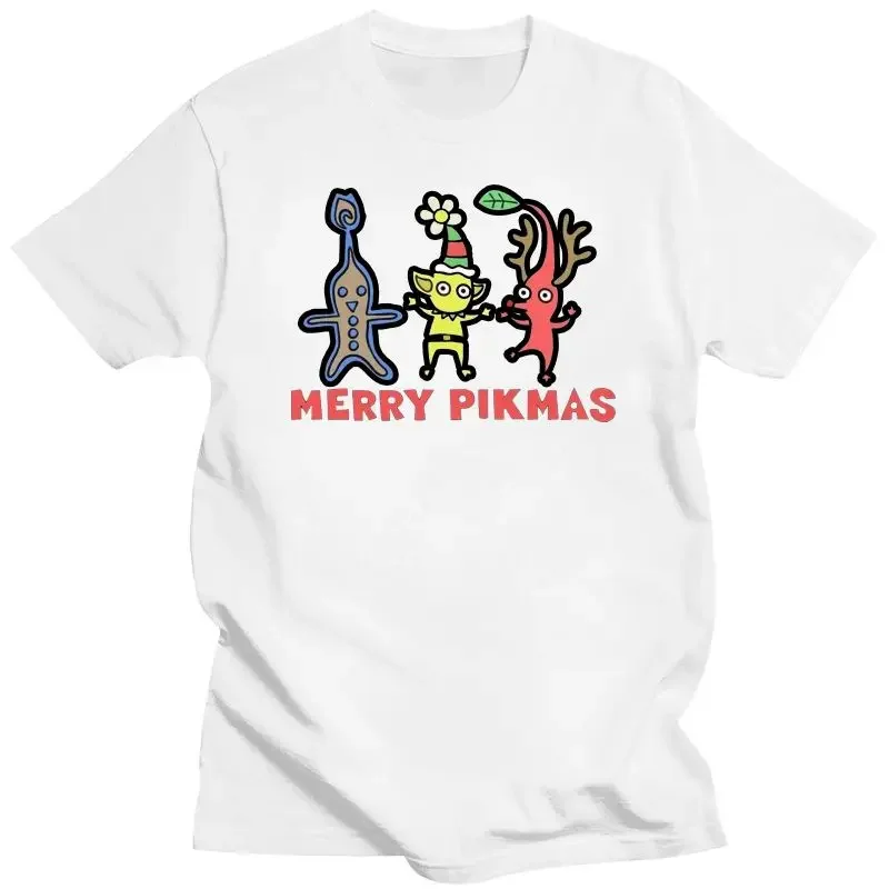 Hip Hop Tee Humor Boys T Shirts For Teen Girls Top Designer man New Cotton T Shirts For Men Pikmin Merry Pikmas Stylish T Shirts