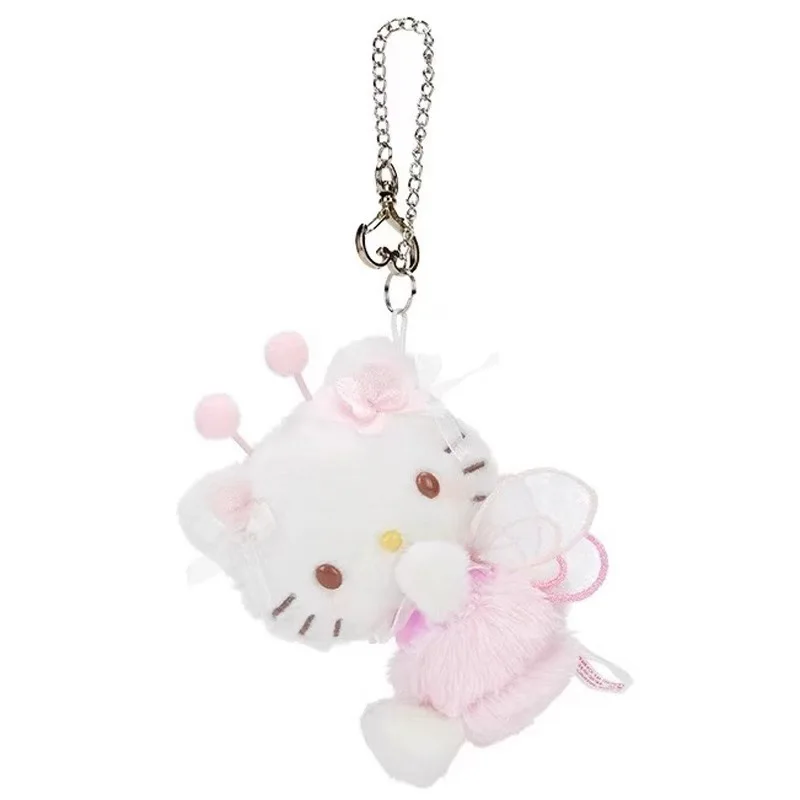 Sanrio Kuromi My Melody Kawaii การ์ตูนของเล่นตุ๊กตาพวงกุญแจ Cinnamoroll Hello Kitty กระเป๋าเป้สะพายหลังจี้ตกแต่งสาววันหยุดของขวัญ