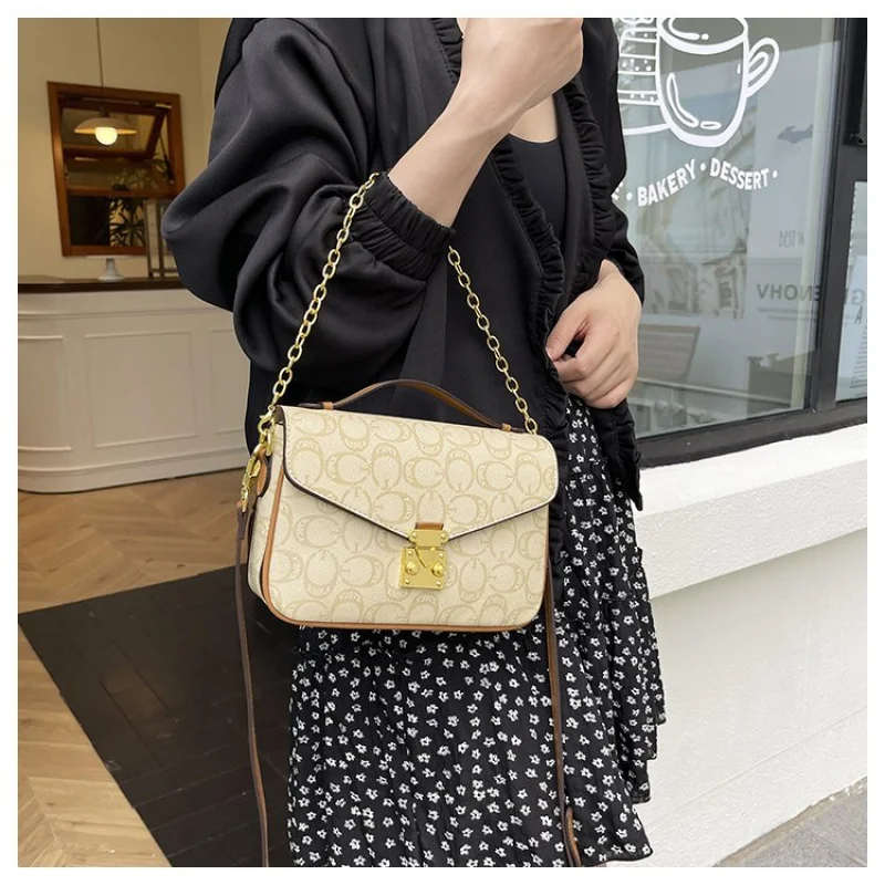 

Модная женская сумка-мессенджер из кожи премиум-класса в парижском стиле и повседневный винтажный стильный вид