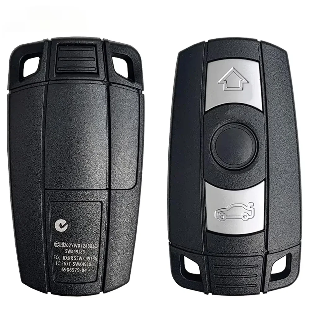 YOCASTY Car Key Shell Case Cover CAS3 For BMW 1 3 5 6 Series E90 E91 E92 E93 E60 Cas3+ KR55WK49147