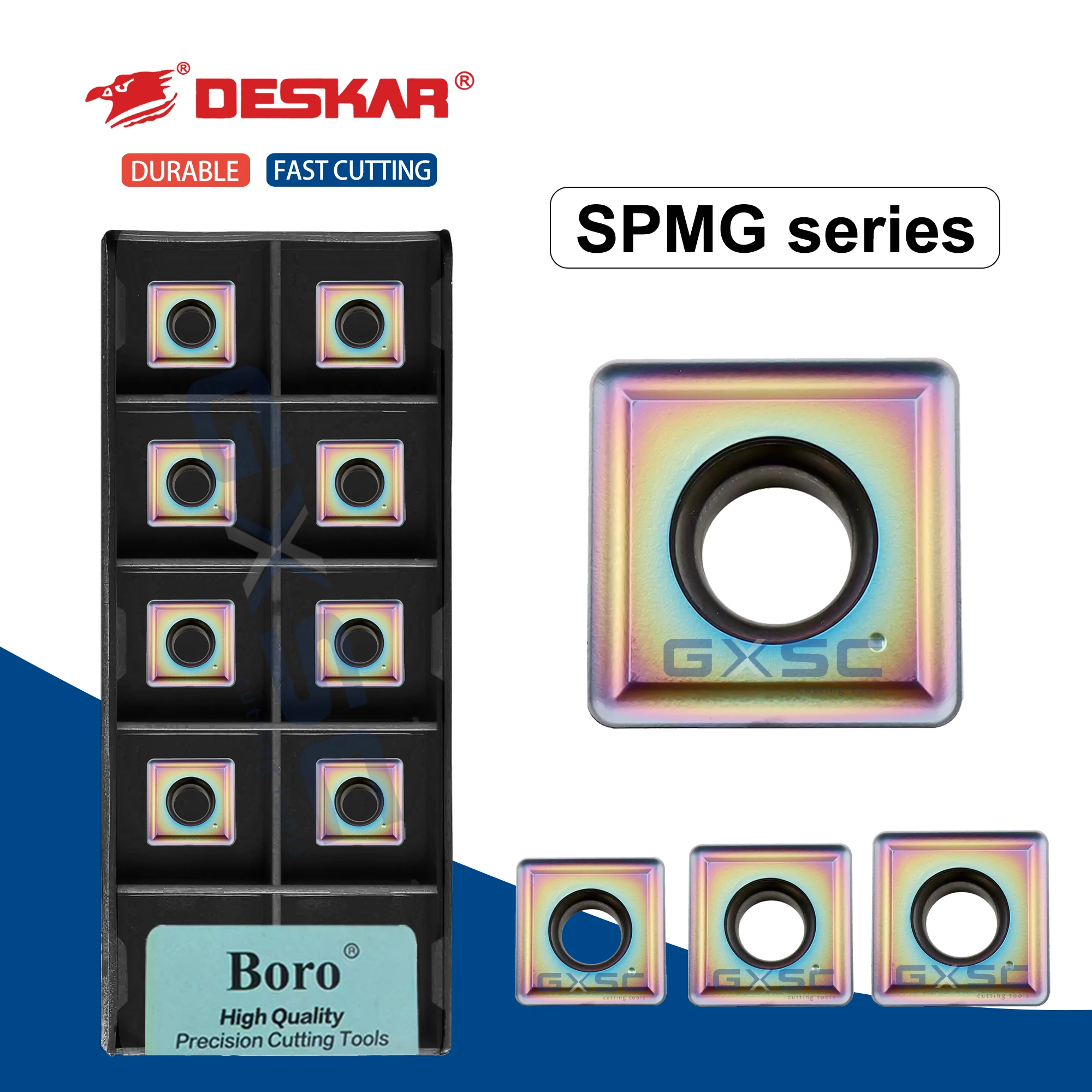 

Токарный станок с ЧПУ, U-образное лезвие SPMG040204-PC TF618 SPMG140512-TG TF618, лезвие U-образной дрели из закаленной стали, детали, режущий инструмент