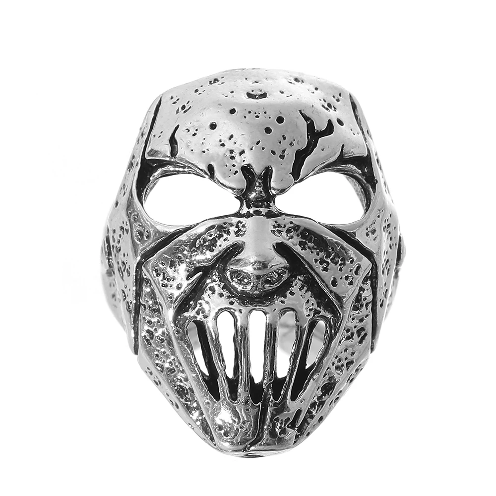 New Hip-hop Trend Retro Ghost Hand Skull Mask Men's and Women's Rings Bully Fashion Personality Niche Punk Party RingAccessories