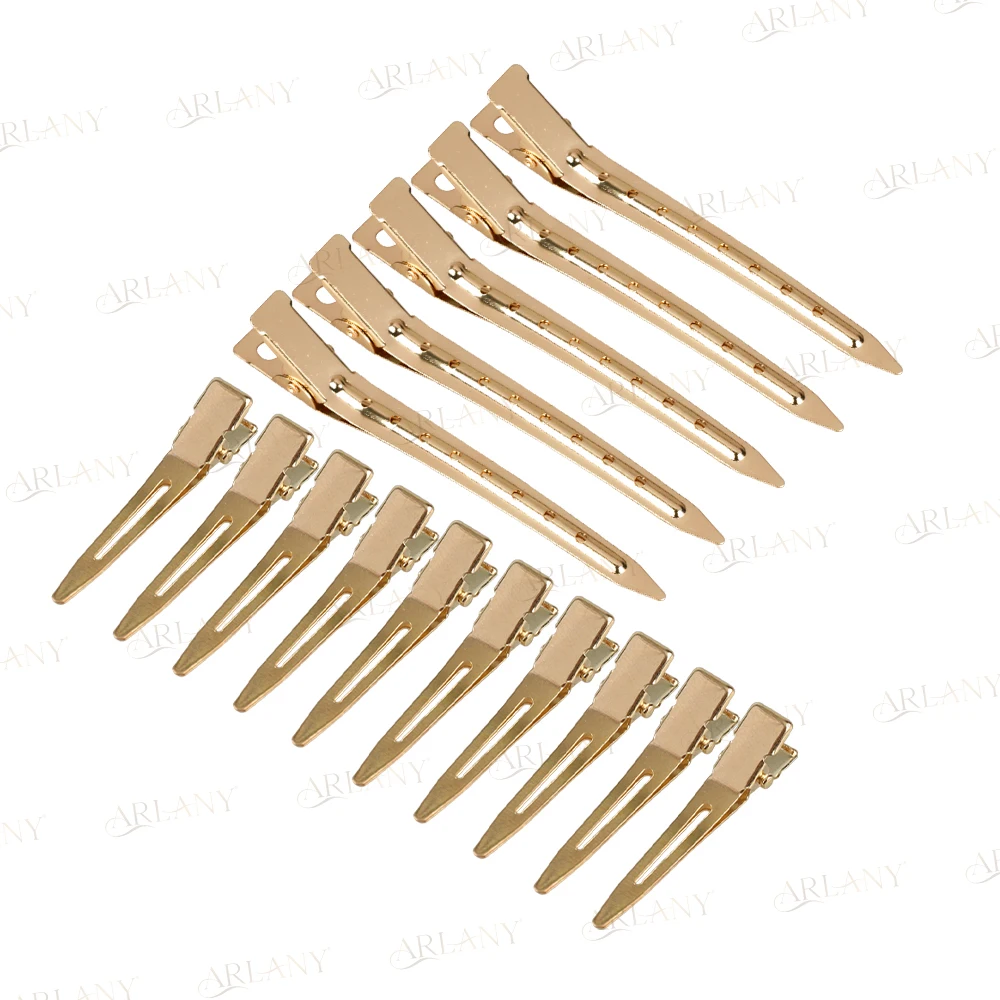 ARLANY Metal Sectioning Clips 15PCS Duck Billed Hair Clips Hairpins Hairdressing Hair Styling Tool Hair Extension Tool