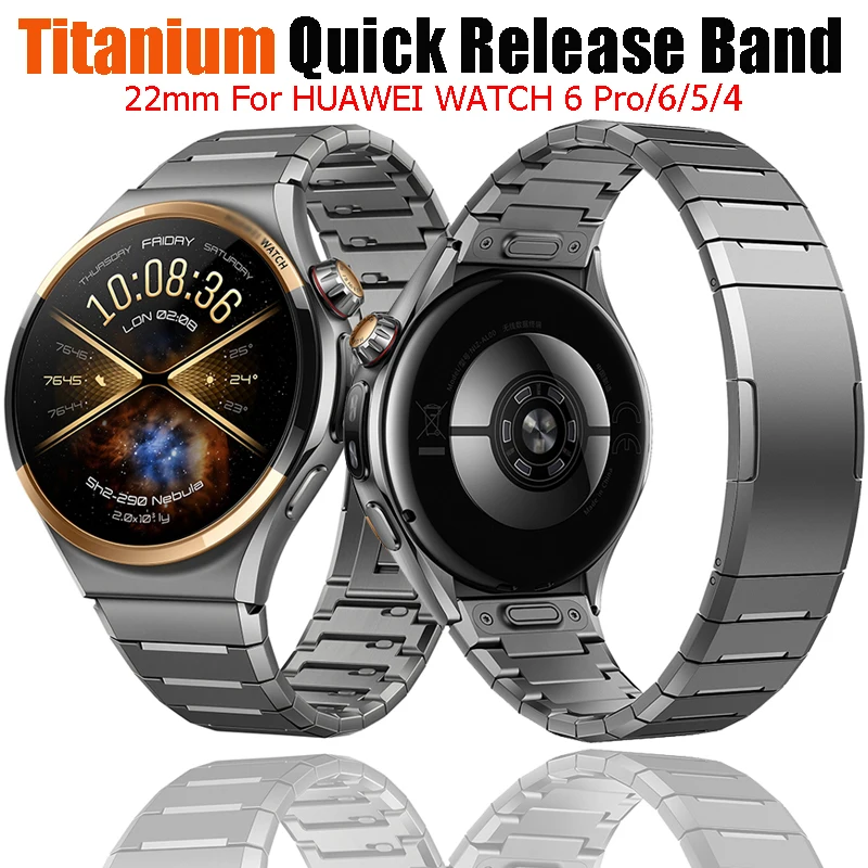 Originales Titanarmband für Huawei Watch 6 Pro 46mm Schnellverschluss Metallarmband 22mm Band für Huawei Watch 6 5 4 GT7 GT6 GT5 GT4